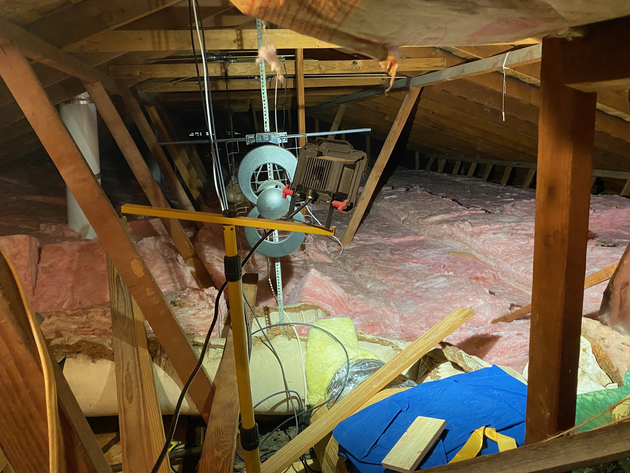Attic access and repair work